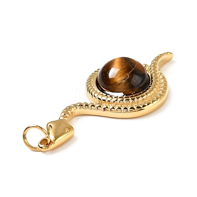 Natural Tiger Eye Pendants G-E088-05G-02-1