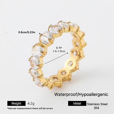 304 Stainless Steel Finger Rings for Women MF5435-20-1