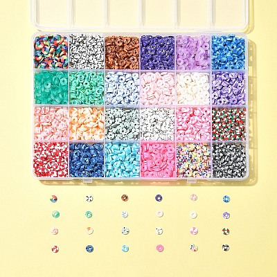 168G 24 Styles Handmade Polymer Clay Beads CLAY-FS0001-38-1