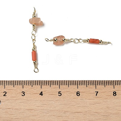 Cat Eye Connector Charms KK-P242-27G-1
