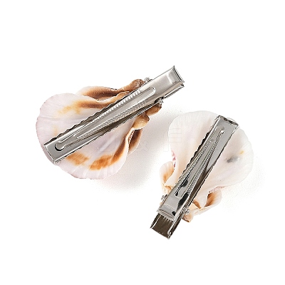 Natural Shell Alligator Hair Clips PHAR-TA000003-1