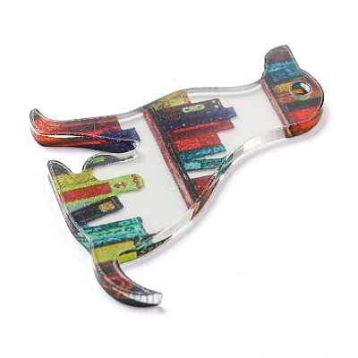 Opaque Acrylic Pendants SACR-P026-B03-1