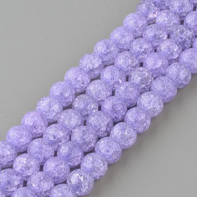 Synthetic Crackle Quartz Beads Strands GLAA-S134-10mm-15-1