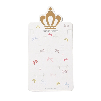 Rectangle Crown Earring Display Cards CDIS-P007-D01-1