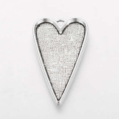 Tibetan Style Alloy Big Pendant Cabochon Settings LS-LF11251Y-1