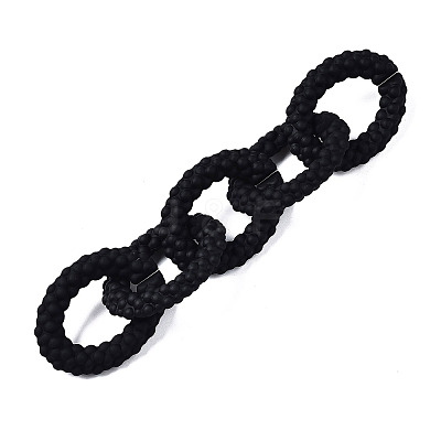 Spray Painted CCB Plastic Linking Rings CCB-Q091-011A-1