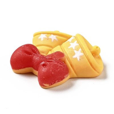 Opaque Christmas Resin Cabochons RESI-G039-02-1