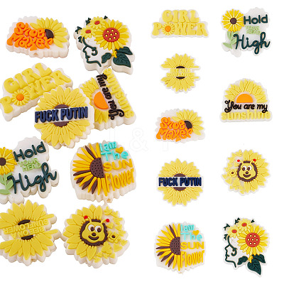9Pcs 9 Styles PVC Beads FIND-TA0009-71-1