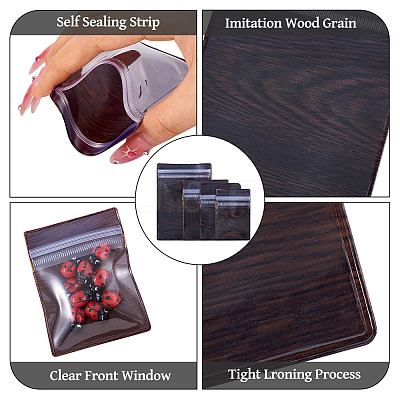 40Pcs 4 Styles PVC Resealable Bags OPP-TA0001-18B-1