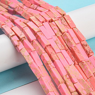 Synthetic Imperial Jasper Dyed Beads Strands G-D077-C01-09-1