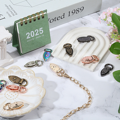 12Pcs 6 Colors Alloy Suspension Clasps FIND-CA0010-72-1