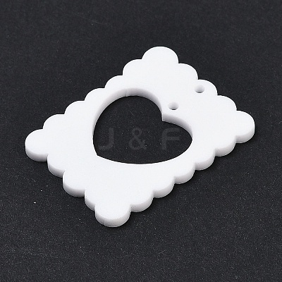 Opaque Acrylic Pendants FIND-K017-12A-1