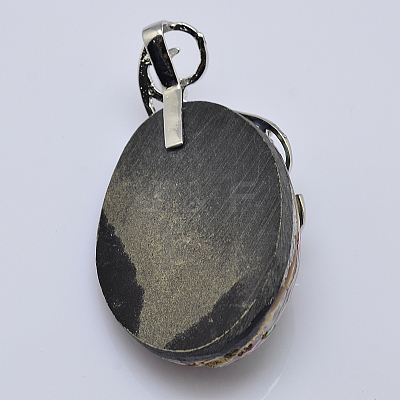 Paua Shell Big Pendants SSHEL-H063-1-1