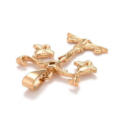 Ion Plating(IP) 304 Stainless Steel Pendants X-STAS-D165-14G-09-1