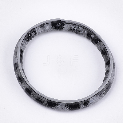(Jewelry Parties Factory Sale)Silicone Bangles/Key Rings BJEW-T008-02B-1