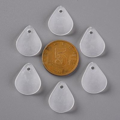 Transparent Frosted Acrylic Pendants MACR-S371-09A-701-1