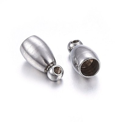 Tarnish Resistant 304 Stainless Steel Cord Ends STAS-O107-12P-1