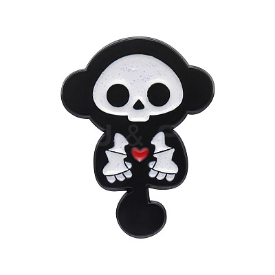 Black Alloy Brooches JEWB-CJC0012-06EB-05-1