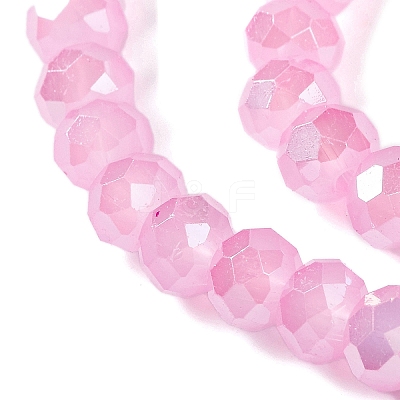 Baking Electroplate Glass Beads Strands DGLA-A039-J6MM-B16-1