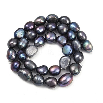 Natural Cultured Freshwater Pearl Beads Strands PEAR-P064-20K-03D-1