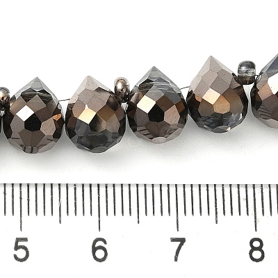 Electroplate Glass Beads Strands EGLA-D030-17G-1