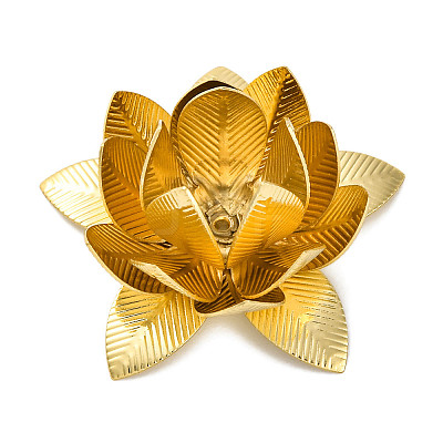 Rack Plating Brass Bead Caps KK-S406-01G-A-1