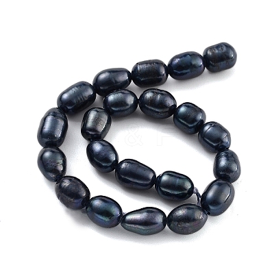 Dyed Natural Cultured Freshwater Pearl Beads Strands PEAR-P062-08C-1