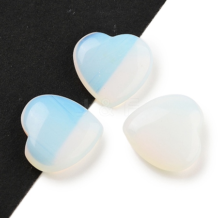 Heart Opalite Worry Stone G-C134-06A-06-1