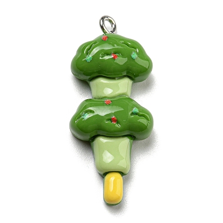 Opaque Resin Imitation Food Pendants CRES-D019-02H-1