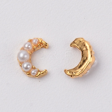 Alloy Moon Cabochons MRMJ-WH0071-71B-1