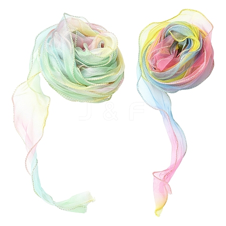 20M 2 Colors Polyester Gauze Ribbon OCOR-YW0001-20C-1