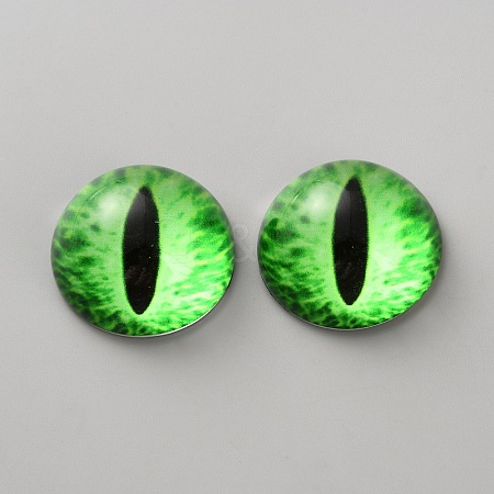 Glass Cat Eye Decorative Eye Piece DIY-WH0110-26D-1