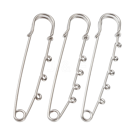 45Pcs 3 Style Stainless Steel Safety Pins STAS-TA0001-31-1