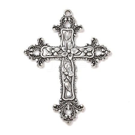 Tibetan Style Alloy Big Gothic Pendants LS-TIBEP-A20541-AS-FF-1