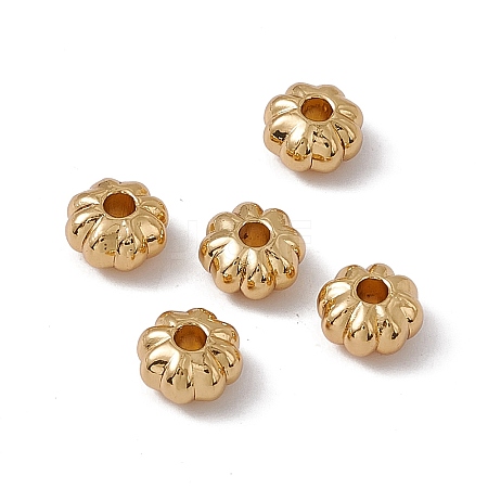 Rack Plating Brass Beads KK-C007-45G-1