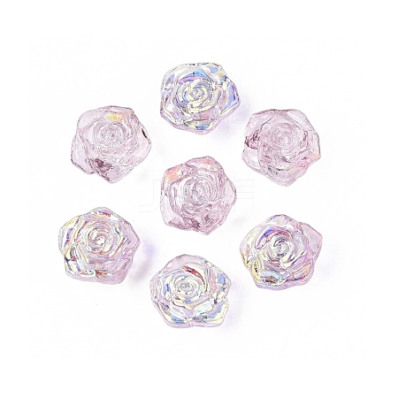 Electroplate Transparent Glass Beads Strands EGLA-N056-02A-04-1