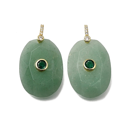 Natural Green Aventurine Pendants GG-CBA7610-06G-04-1