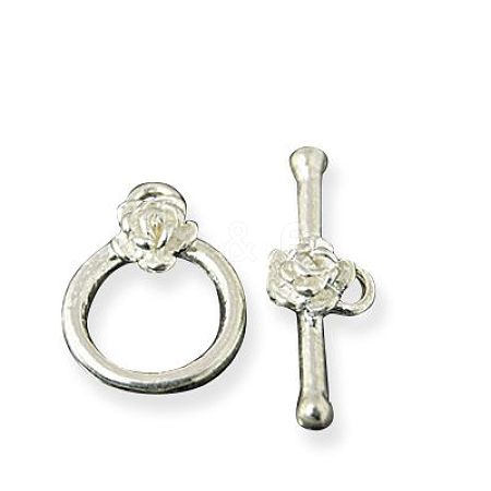 Sterling Silver Toggle Clasps X-STER-A008-55-1