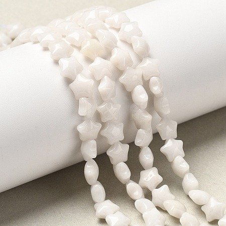 Natural White Jade Beads Strands G-Z080-A23-8mm-1
