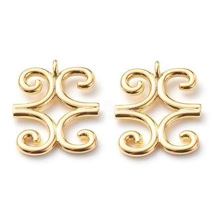 Brass Pendants KK-J278-08G-1