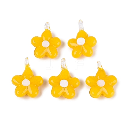 Handmade Lampwork Pendants LAMP-Q039-21C-1