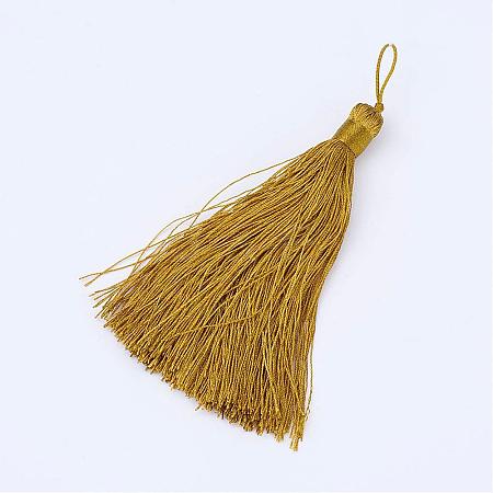 Nylon Tassel Big Pendants AJEW-P044-07-1