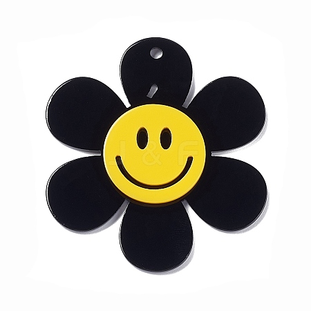 Opaque Acrylic Big Pendants LS-OACR-P012-B06-1