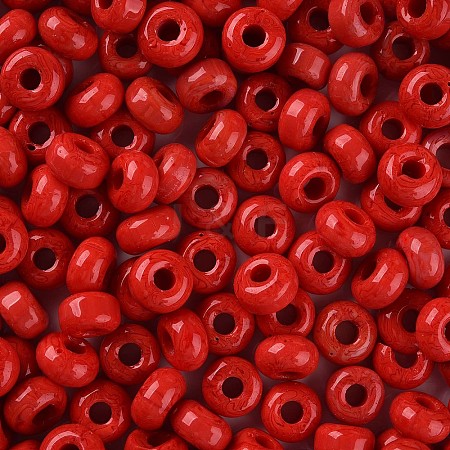 Opaque Colours Glass Round Beads SEED-S045-002A-A04-1
