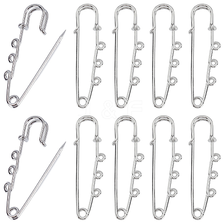 20Pcs Steel Heavy Duty Safety Pins Brooch Pins DIY-SC0033-20-1
