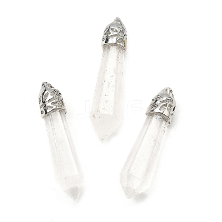 Glass Big Pointed Pendants GLAA-XCP0001-66-1