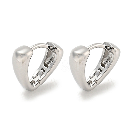Brass Hoop Earrings EJEW-L211-010M-P-1
