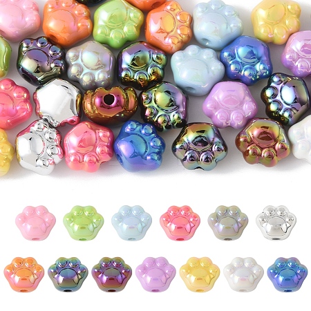 32Pcs UV Plating Acrylic Beads PACR-FS0001-04-1