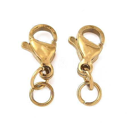 304 Stainless Steel Lobster Claw Clasps STAS-K313-01A-G-1