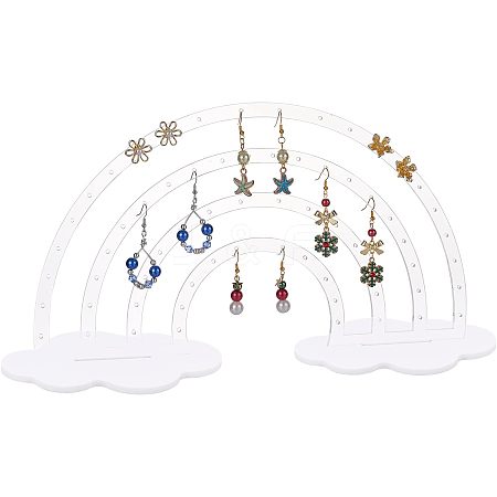 Acrylic Earring Display Stands EDIS-WH0029-11B-1